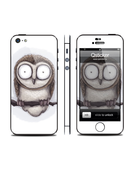 Samolepka pro iPhone SE/5s/5 - Neon Owl