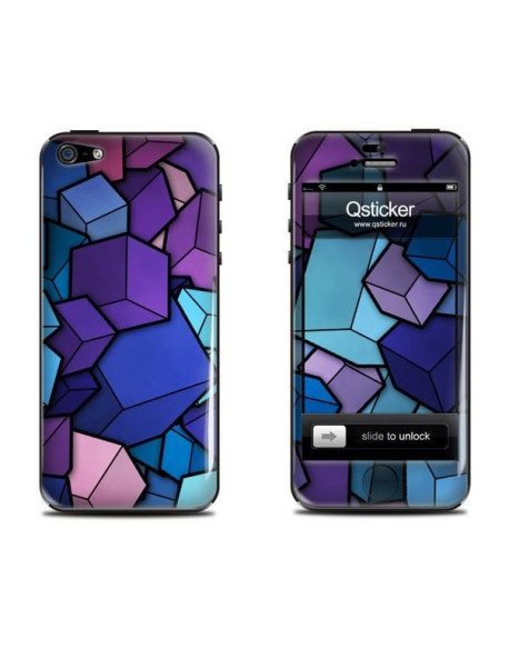 Samolepka pro iPhone SE/5s/5 - Cubes