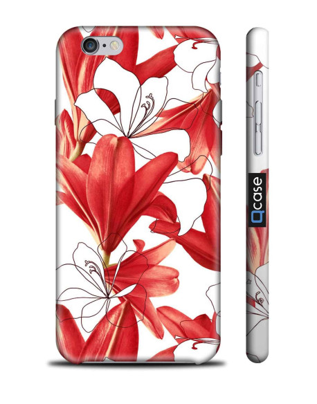 Kryt pro iPhone 6s/6 - Red Flowers